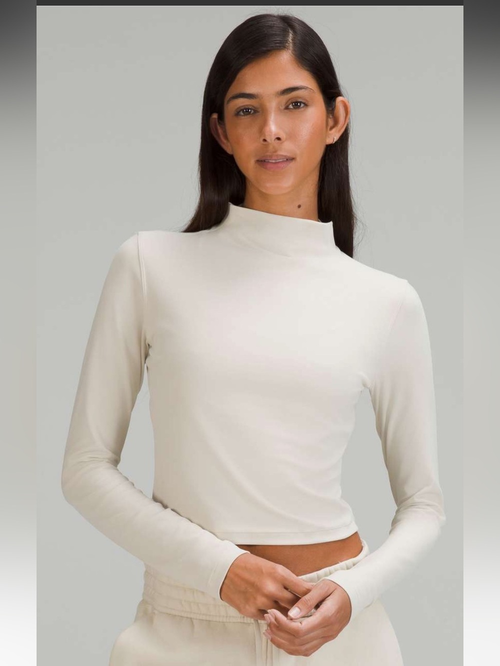 NWT Lululemon All Aligned Mock Neck Long Sleeve Shirt